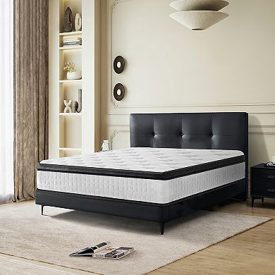QUEEN 12 in. CertiPUR-US Hybrid Mattress Individual Pocket Spring 7-Zoned Memory Foam