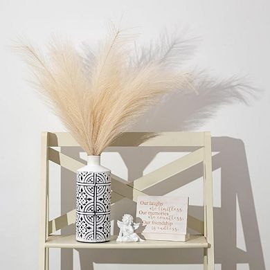 DECORATIVE MODERN CYLINDER METAL VASE