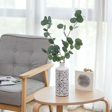 DECORATIVE MODERN CYLINDER METAL VASE