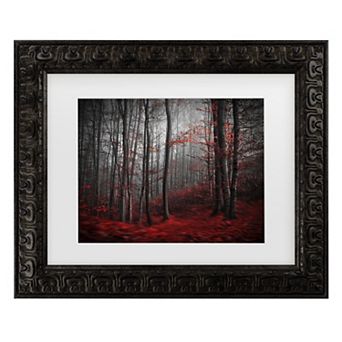 Trademark Fine Art Bloody River Matted Framed Wall Art
