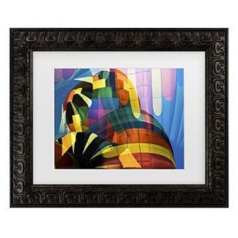 Trademark Fine Art Hot Air Balloons Matted Framed Wall Art