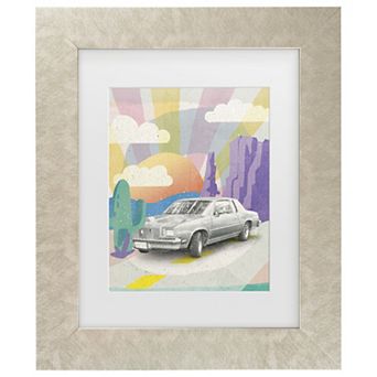 Trademark Fine Art Vintage Car Matted Framed Wall Art