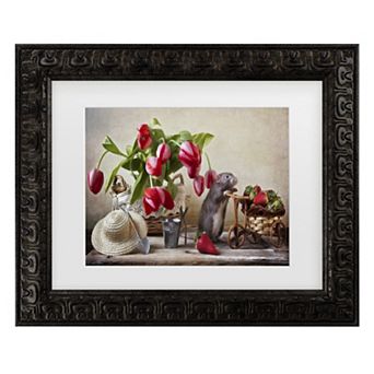 Trademark Fine Art The Farmer Matted Framed Wall Art