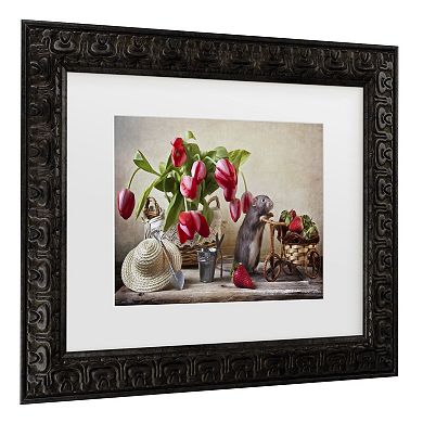 Trademark Fine Art The Farmer Matted Framed Wall Art