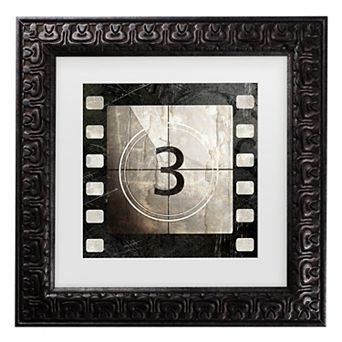 Trademark Fine Art Vintage Countdown Framed Wall Art