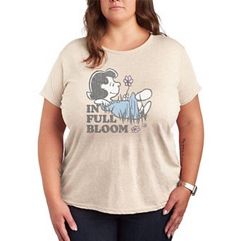 Plus Size Peanuts In Full Bloom Lucy Graphic Tee