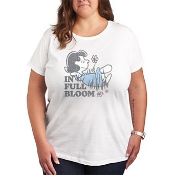 Plus Size Peanuts In Full Bloom Lucy Graphic Tee