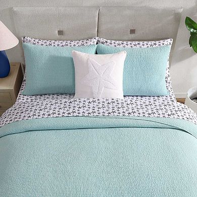 Nautica Seashore Stitch Quilt Set
