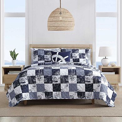 Nautica Sailors Patchwork Quilt Set