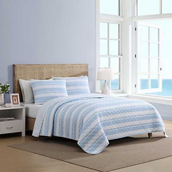 Nautica Seafront Stripe Quilt Set
