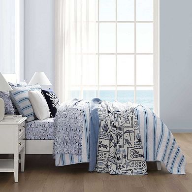 Nautica Tim Stripe Quilt Set