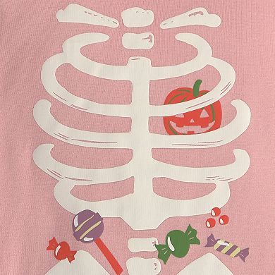 Girls 4-14 Carter's 2-Piece Halloween Skeleton Pajama Top & Pajama Bottom Set