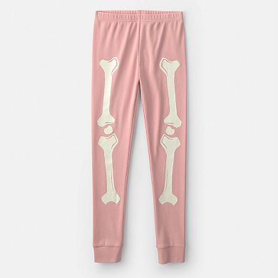 Girls 4-14 Carter's 2-Piece Halloween Skeleton Pajama Top & Pajama Bottom Set