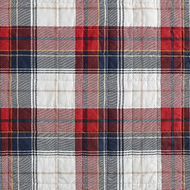 Nautica Rosedale Plaid Quilt Set