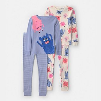 Girls 4-10 Carter's 4 pc Pajama Top & Pajama Bottoms Set