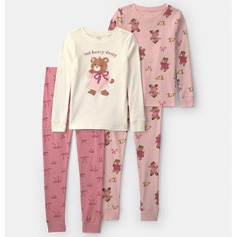 Girls 4-10 Carter's 4 pc Pajama Top & Pajama Bottoms Set