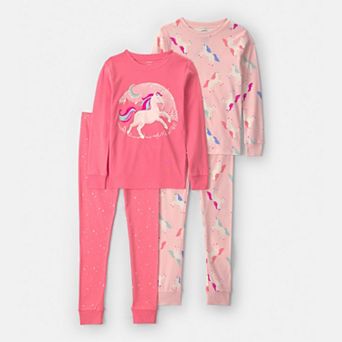 Girls 4-10 Carter's 4 pc Pajama Top & Pajama Bottoms Set