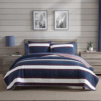 Nautica Striped Quilt Set