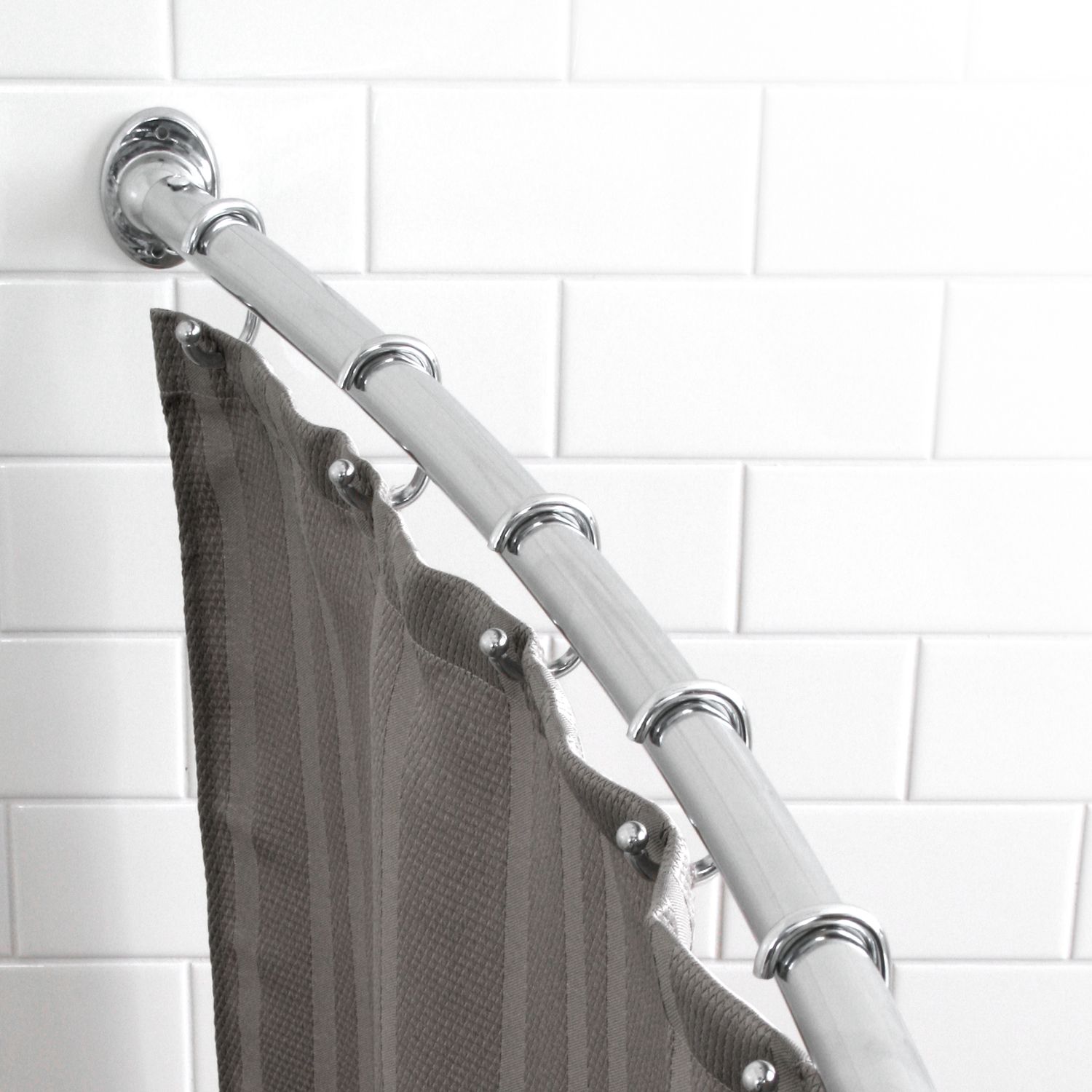 Splash Home Curved Shower Curtain Rod