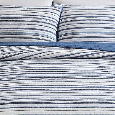 Nautica Pembrook Striped Quilt Set