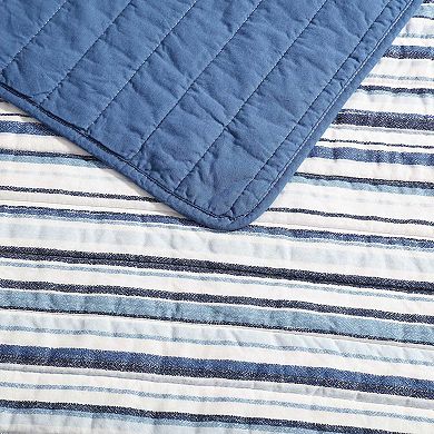 Nautica Pembrook Striped Quilt Set