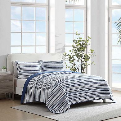 Nautica Pembrook Striped Quilt Set