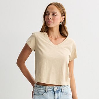 Juniors' SO® V-Neck Perfect Tee