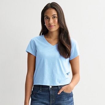 Juniors' SO® V-Neck Perfect Tee