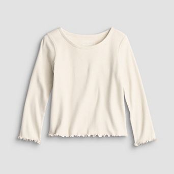 Toddler & Girls 6-12 Jumping Beans® Sensory Adaptive Long Sleeve Rib Top