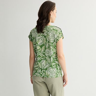 Women's Croft & Barrow Extended Shoulder Top