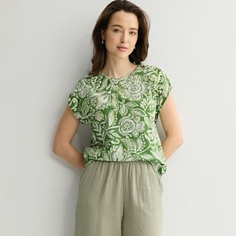 Women's Croft & Barrow® Extended Shoulder Top