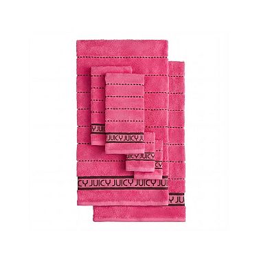 Juicy Couture Luxurious Plush Stripe Towel 6-Piece Set