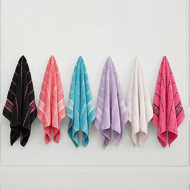 Juicy Couture Luxurious Plush Stripe Towel 6-Piece Set