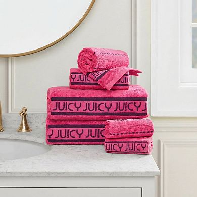 Juicy Couture Luxurious Plush Stripe Towel 6-Piece Set