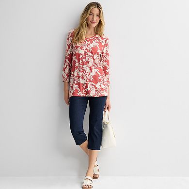 Women's Croft & Barrow® Drapey V-Neck Tunic