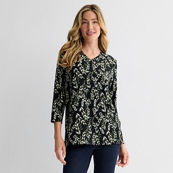 Women's Croft & Barrow® Drapey V-Neck Tunic