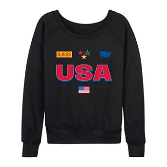 Women's USA 250th Anniversary Graphic French Terry Long Sleeve Tee