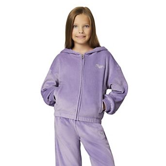Girls 7-16 Roxy Velour Zip Hoodie
