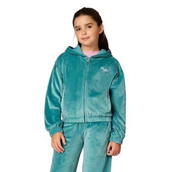 Girls 7-16 Roxy Velour Zip Hoodie