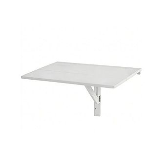 Gymax Wall-Mounted Drop-Leaf Table Folding Kitchen Dining Table Desk Space Saver