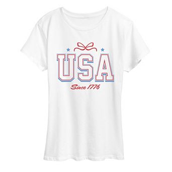 Women's USA Since 1776 Bow Graphic Tee
