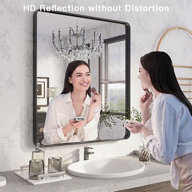 Black Framed Vanity Wall Mirror