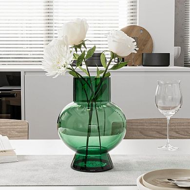 ELEGANT CIRCULAR FISHBOWL DESIGN FLOWER VASE