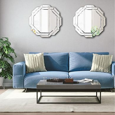 Frameless Beveled Wall Decor Mirror