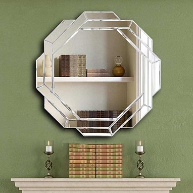 Frameless Beveled Wall Decor Mirror