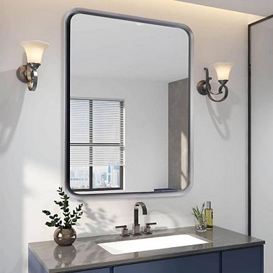 Anti-Rust Glossy Finish Rectangle Wall Mirror
