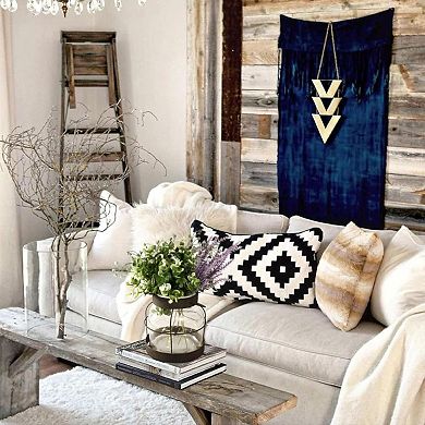 RUSTIC LANTERN GLASS FARMHOUSE VASE