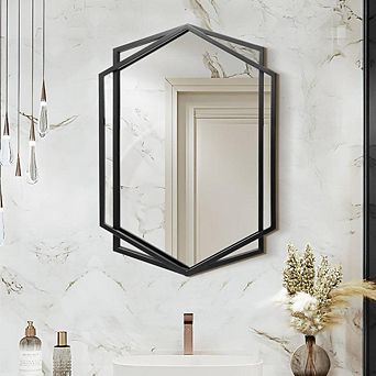 Metal Entryway Large Wall Mirror