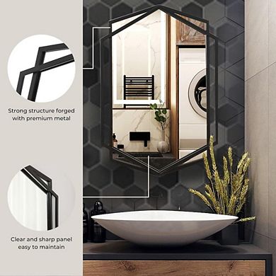 Metal Entryway Large Wall Mirror