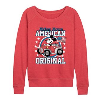 Women's Disney's Mickey Mouse American Original French Terry Long Sleeve Tee